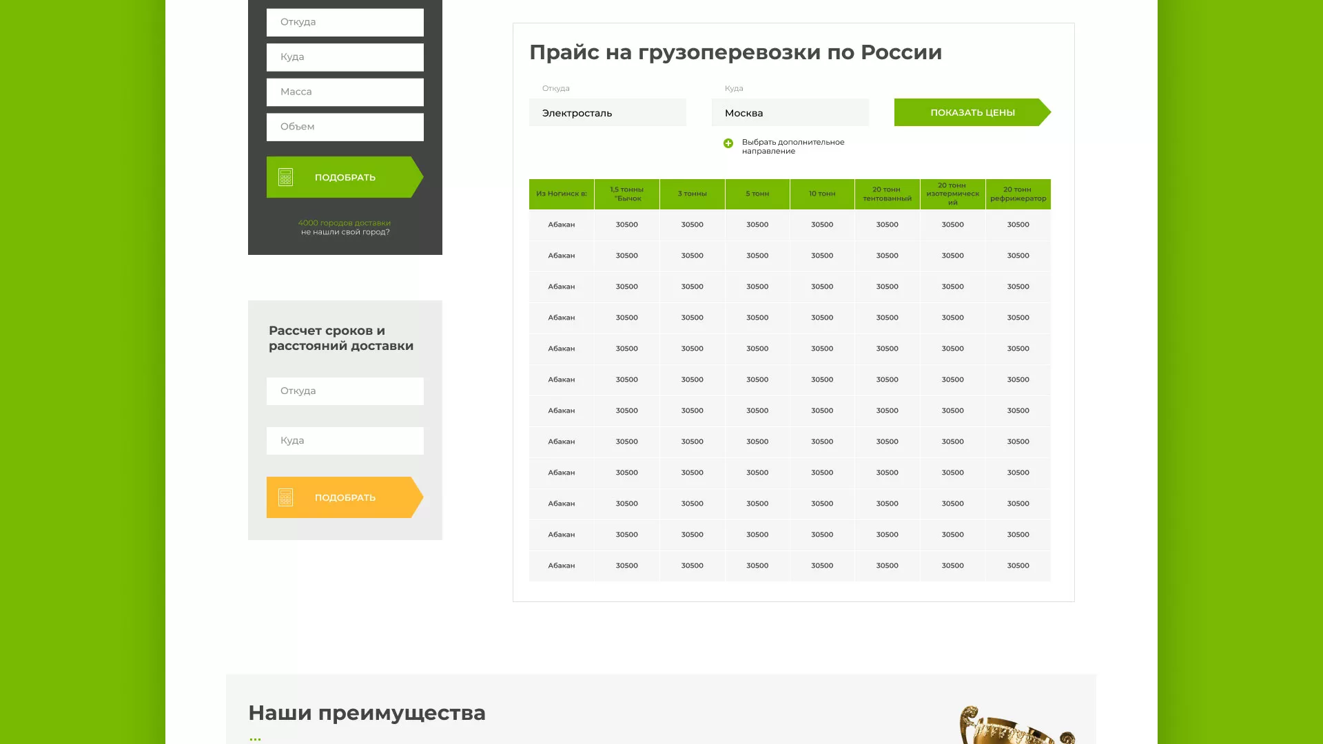Разработка логотипа и сайта компании «Инком-Логистика» в Серпухове